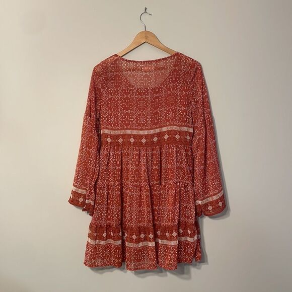 Taylor & Sage Bohemian Mini Dress Size Medium - Picture 9 of 9